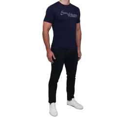 State and Liberty Logo T-Shirt - Navy