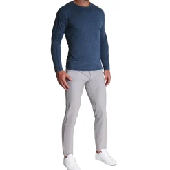 State and Liberty Long Sleeve Heavy Tech Crewneck - Deep Navy