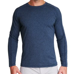 State and Liberty Long Sleeve Heavy Tech Crewneck - Deep Navy