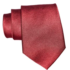 State and Liberty Maroon Woven Silk Tie