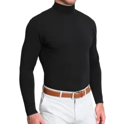 State and Liberty Mock Turtleneck - Black
