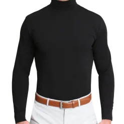 State and Liberty Mock Turtleneck - Black