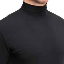 State and Liberty Mock Turtleneck - Black