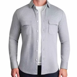 State and Liberty Patch Pocket Button Down - Light Grey