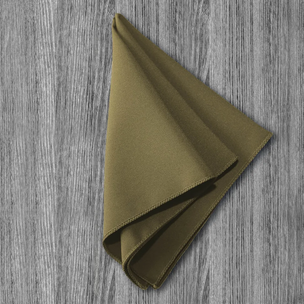 State and Liberty Pocket Square - Olive