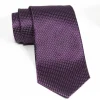 State and Liberty Purple with Silver Dots Woven Silk Tie