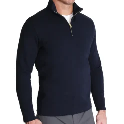 State and Liberty Quarter Zip - Solid Navy