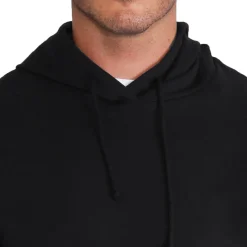 State and Liberty Solid Black Hoodie