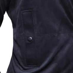 State and Liberty Suede Stretch Bomber - Navy