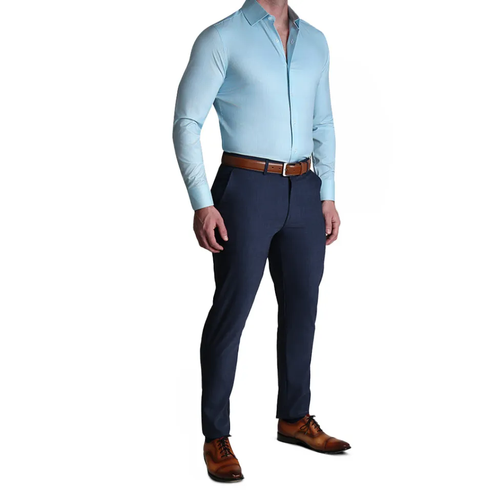 State and Liberty "The Atlas" Mint, Blue, & White Mini Check