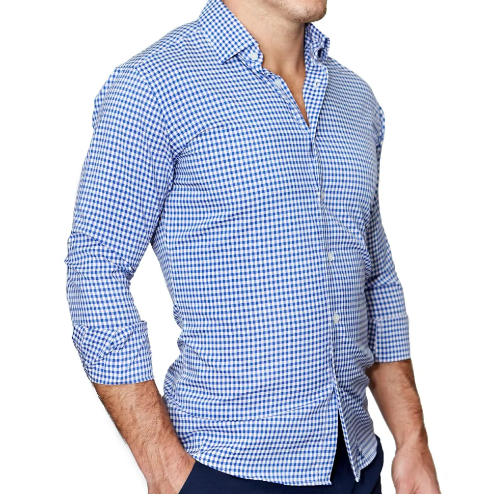 State and Liberty "The Bonino" Blue Gingham