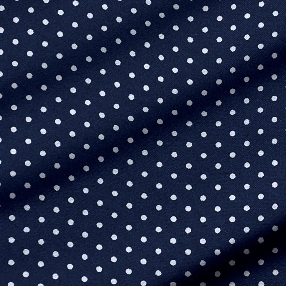 State and Liberty "The Boylston" Navy with White Polka Dots
