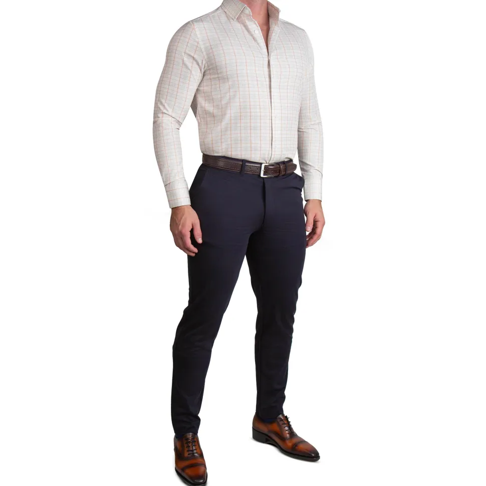 State and Liberty "The Carl" Orange, Yellow, & White Plaid