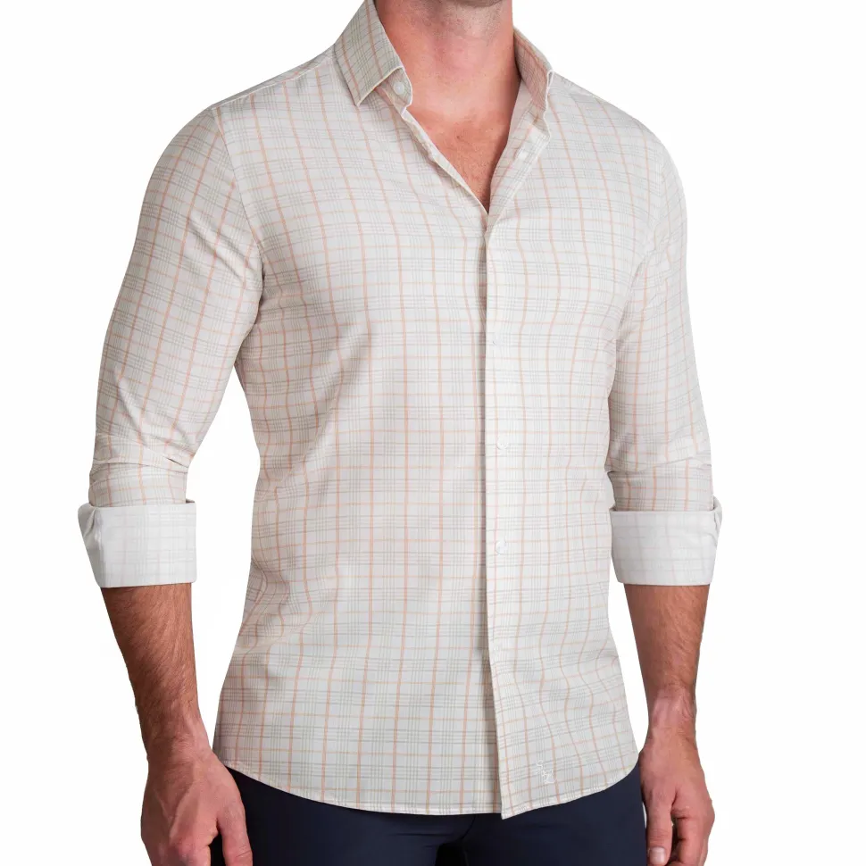 State and Liberty "The Carl" Orange, Yellow, & White Plaid