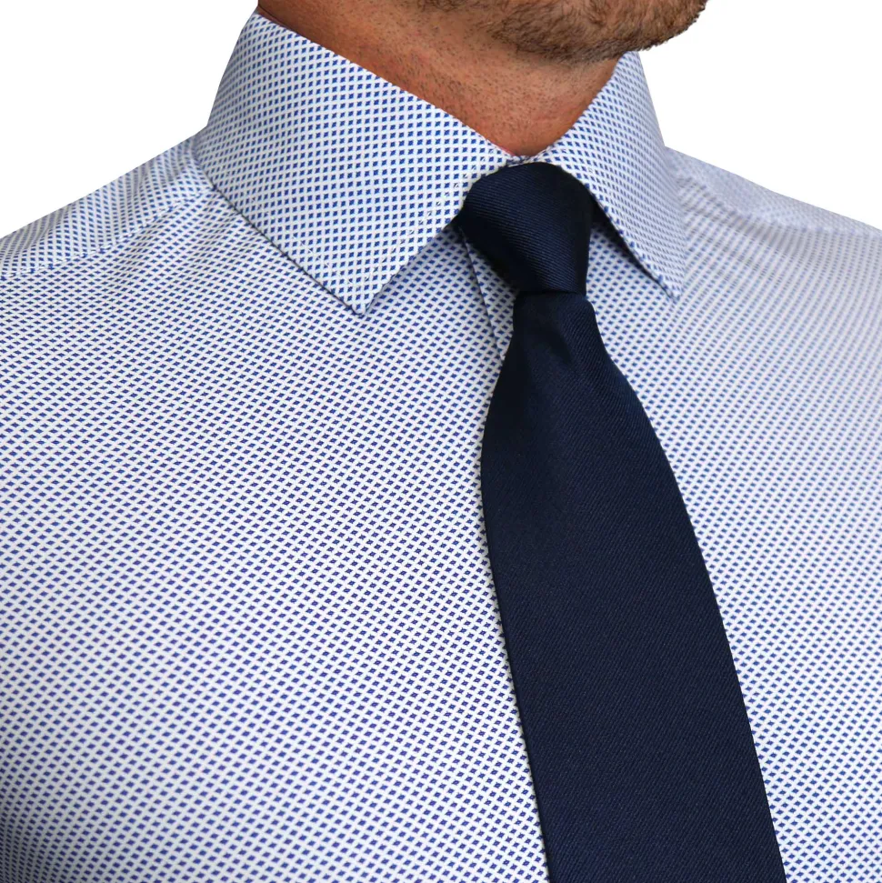 State and Liberty "The Charles" Navy Diamond Dress Shirt