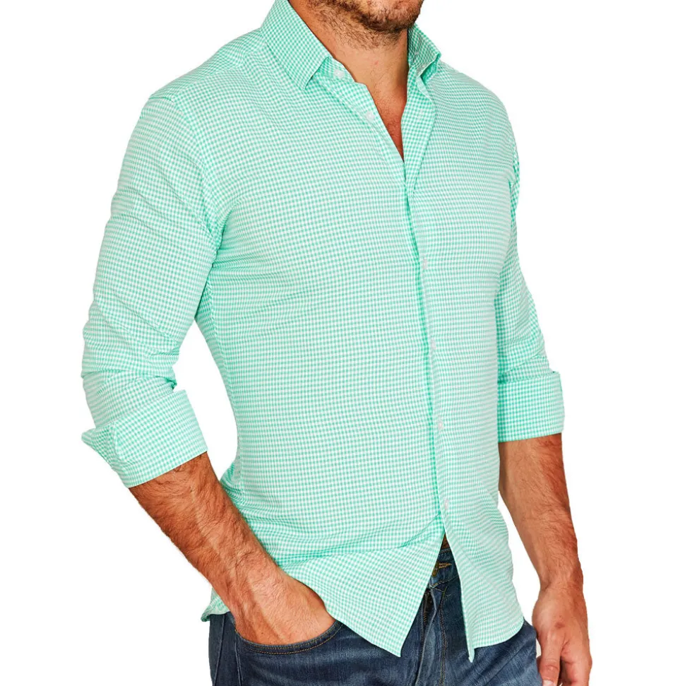State and Liberty "The Charley" Mint Green Gingham