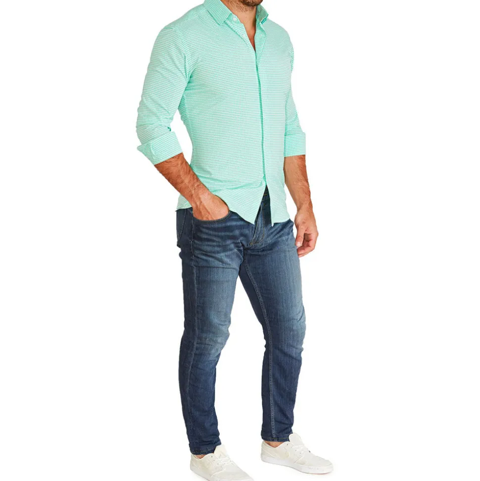 State and Liberty "The Charley" Mint Green Gingham