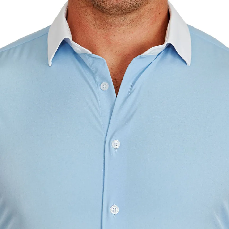 State and Liberty "The Clark" Light Blue with White Collar