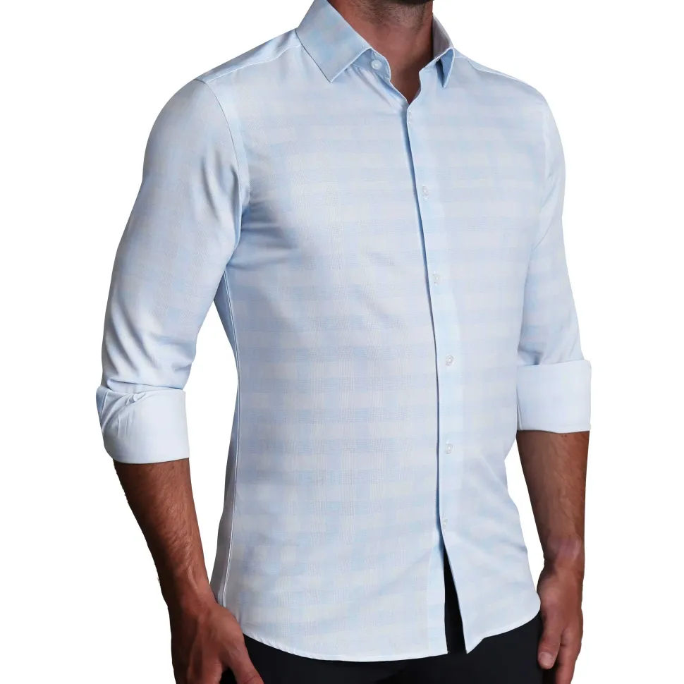 State and Liberty "The Flynn" Light Blue & White Plaid