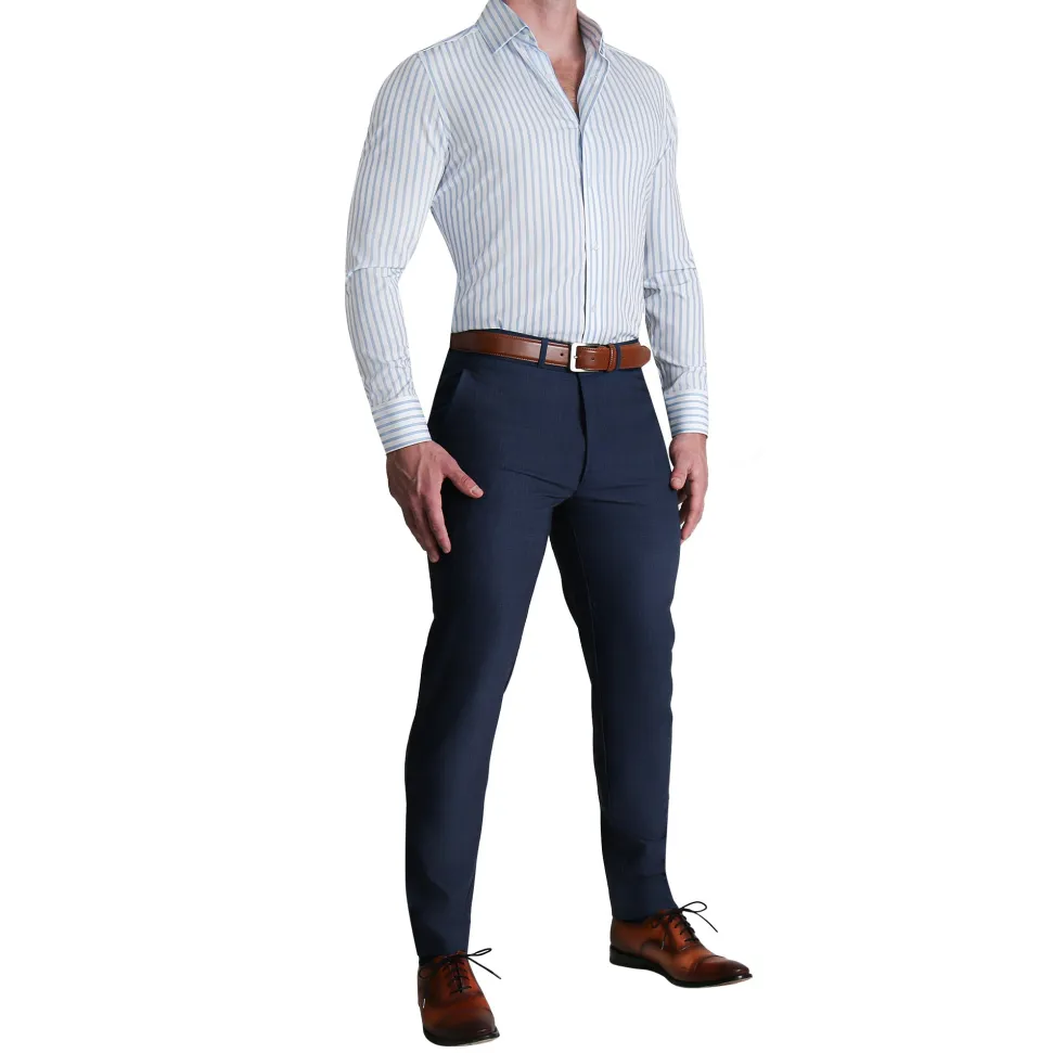 State and Liberty "The Francisco" Light Blue Mid-Stripe