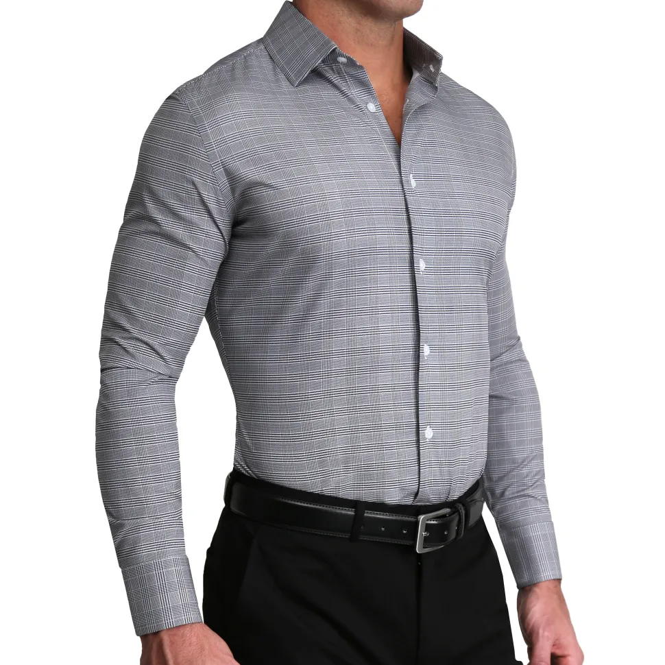 State and Liberty "The Gunnar" Grey and Black Plaid