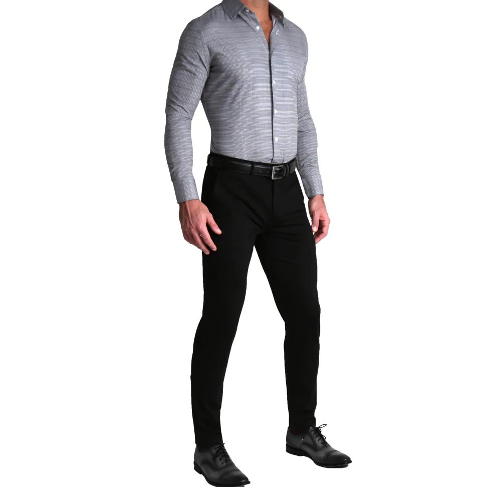 State and Liberty "The Gunnar" Grey and Black Plaid