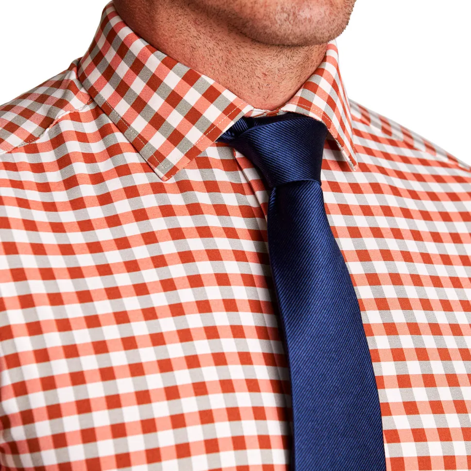 State and Liberty "The Harrison" Orange Big Check