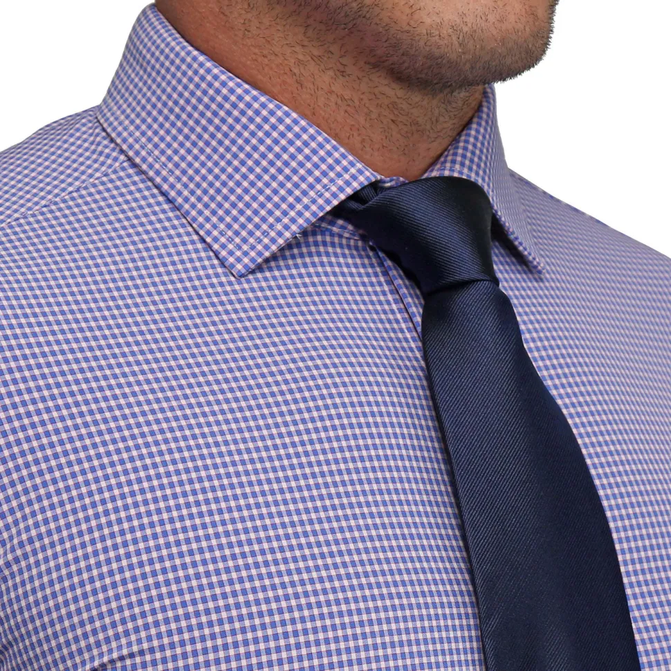 State and Liberty "The Hopkins" Navy and Pink Mini Check