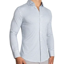 State and Liberty "The Jones" Sport Shirt - White & Grey Check