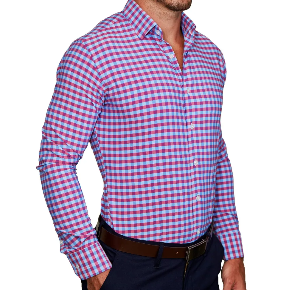 State and Liberty "The Langford" Red and Blue Big Gingham