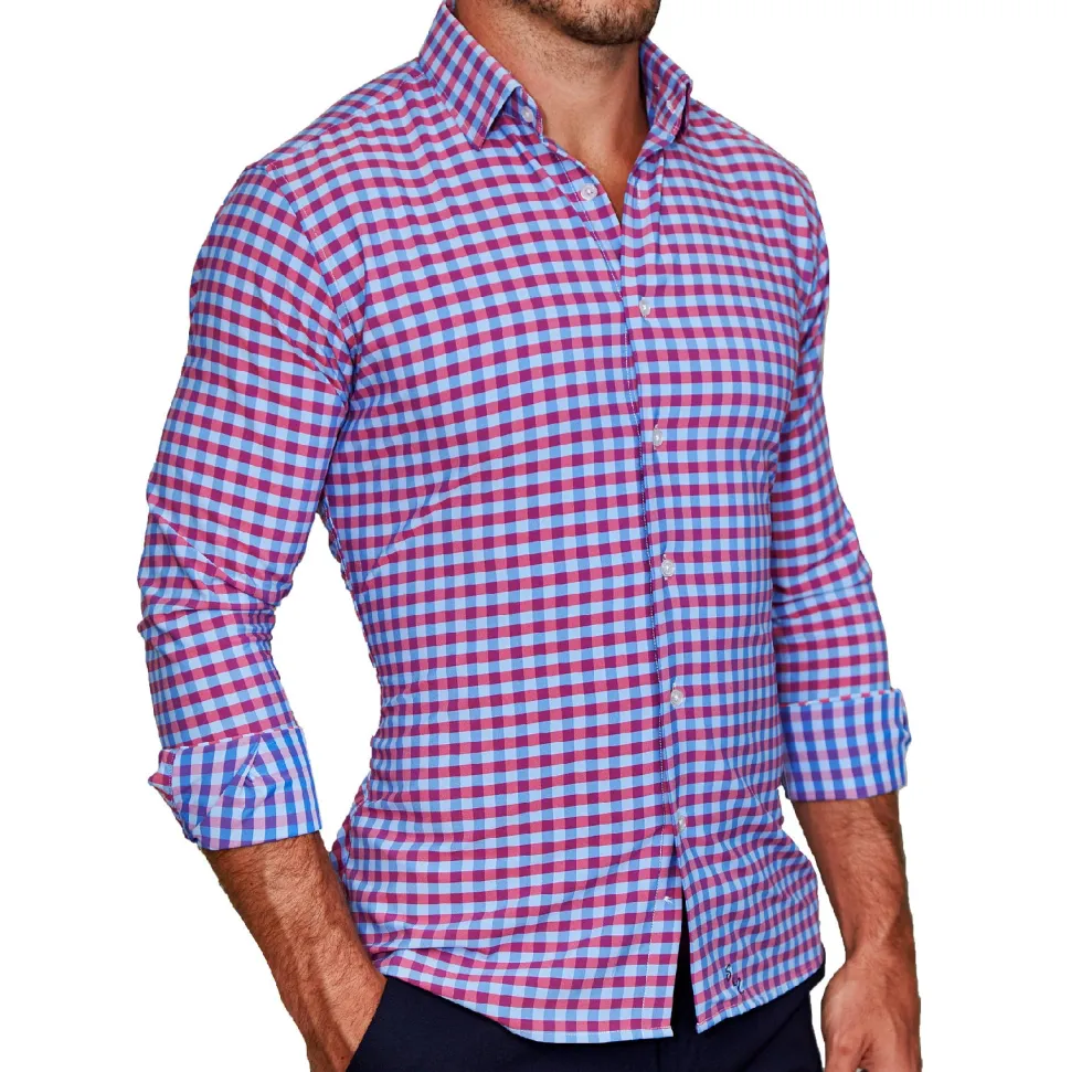 State and Liberty "The Langford" Red and Blue Big Gingham