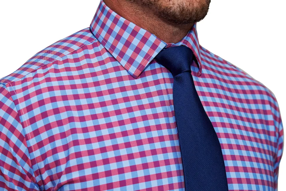 State and Liberty "The Langford" Red and Blue Big Gingham