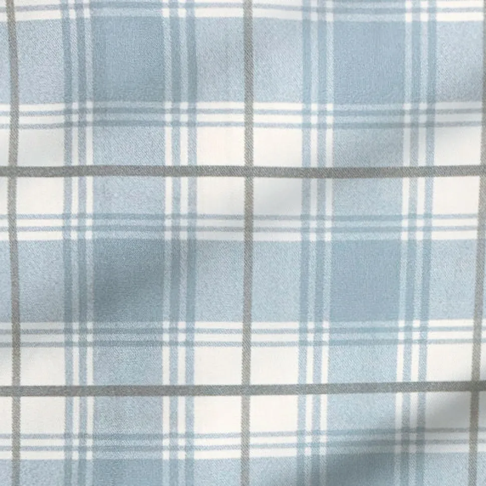 State and Liberty "The Mello" Light Blue & Grey Multi Plaid