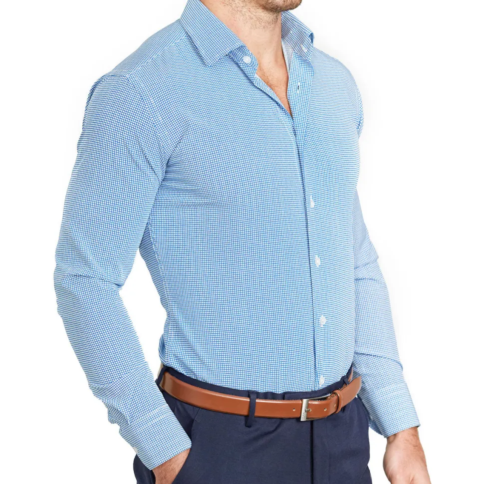 State and Liberty "The Meram" Blue Windowpane