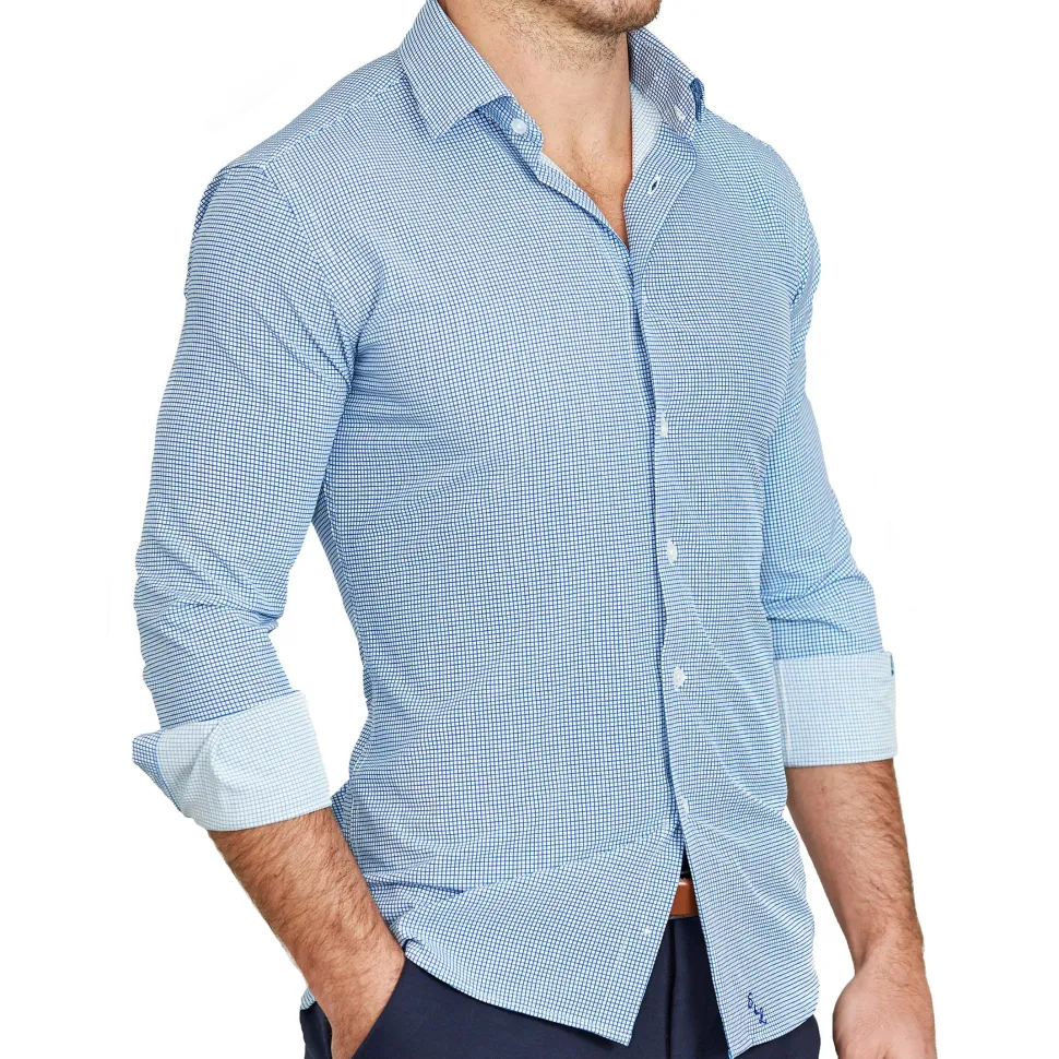 State and Liberty "The Meram" Blue Windowpane