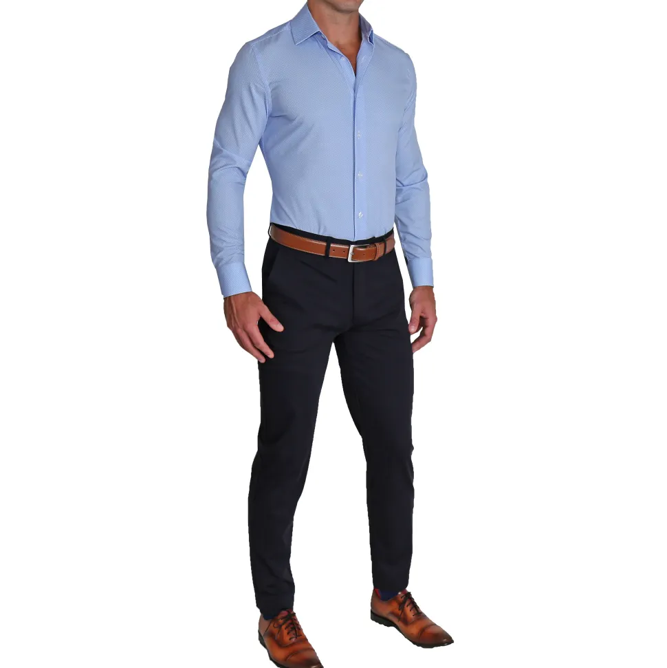 State and Liberty "The Morrison" Blue & White Mini Pattern