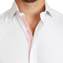 State and Liberty "The Porter" Solid White with Pink Accents