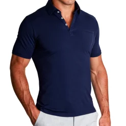 State and Liberty "The Quick" Navy on Navy Polo