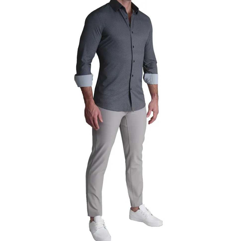 State and Liberty "The Remington" Black and White Star Geo Print