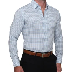 State and Liberty "The Soho" Light Blue Windowpane