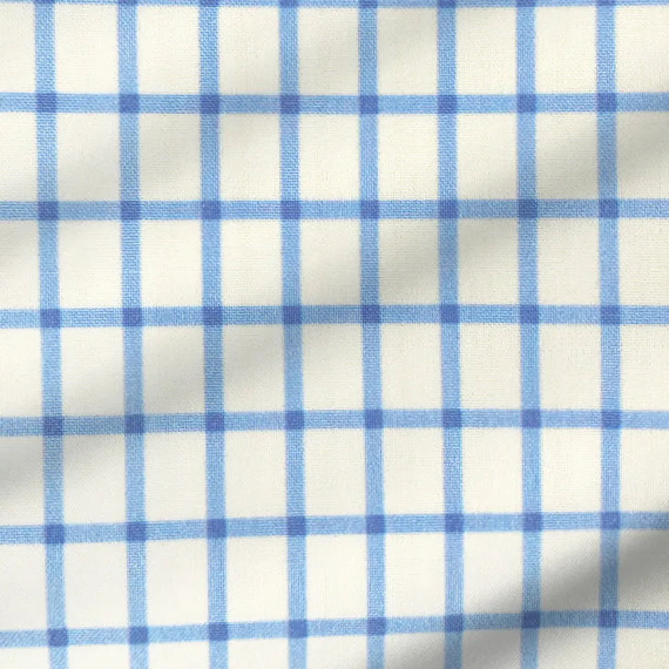 State and Liberty "The Soho" Light Blue Windowpane