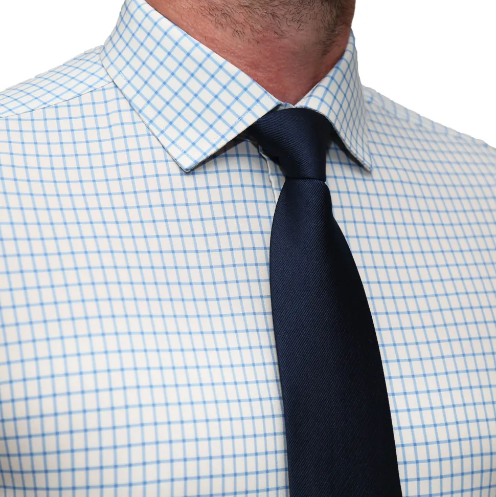 State and Liberty "The Soho" Light Blue Windowpane