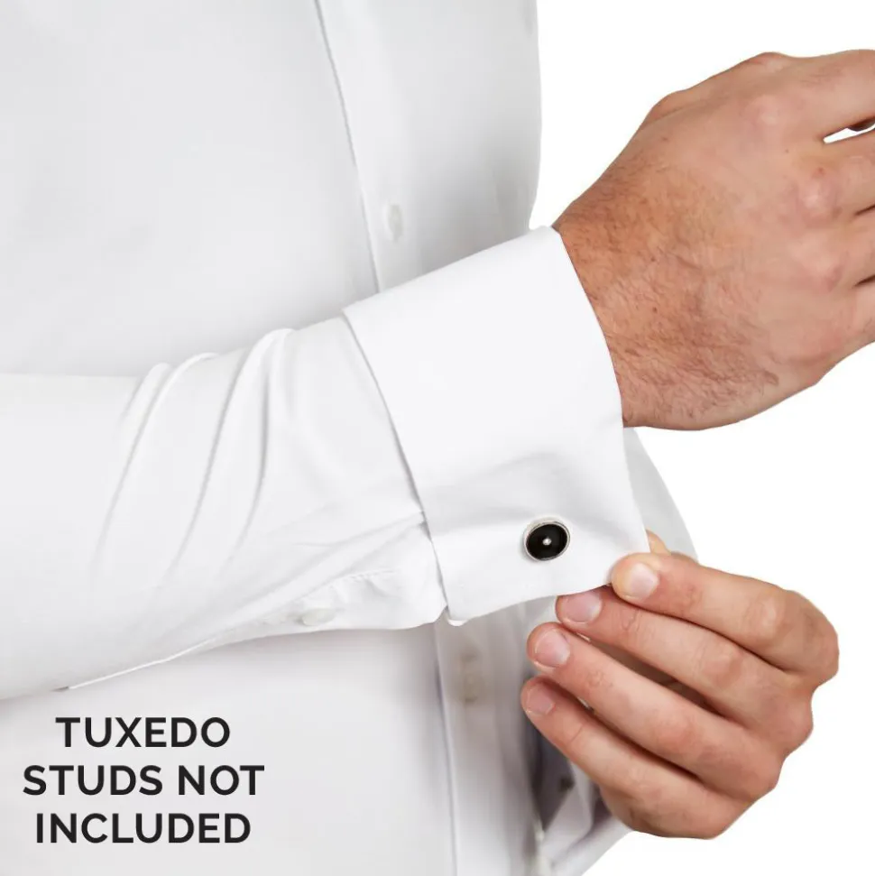 State and Liberty The Solid White Tuxedo Shirt
