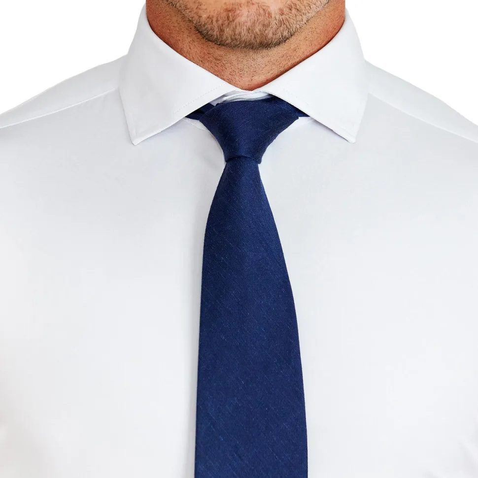 State and Liberty "The Springer" Solid White - Spread Collar