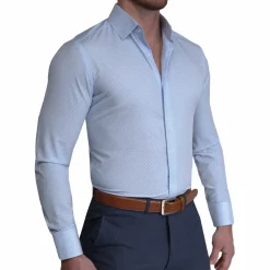 State and Liberty "The Vernor" Light Blue Square Check Print