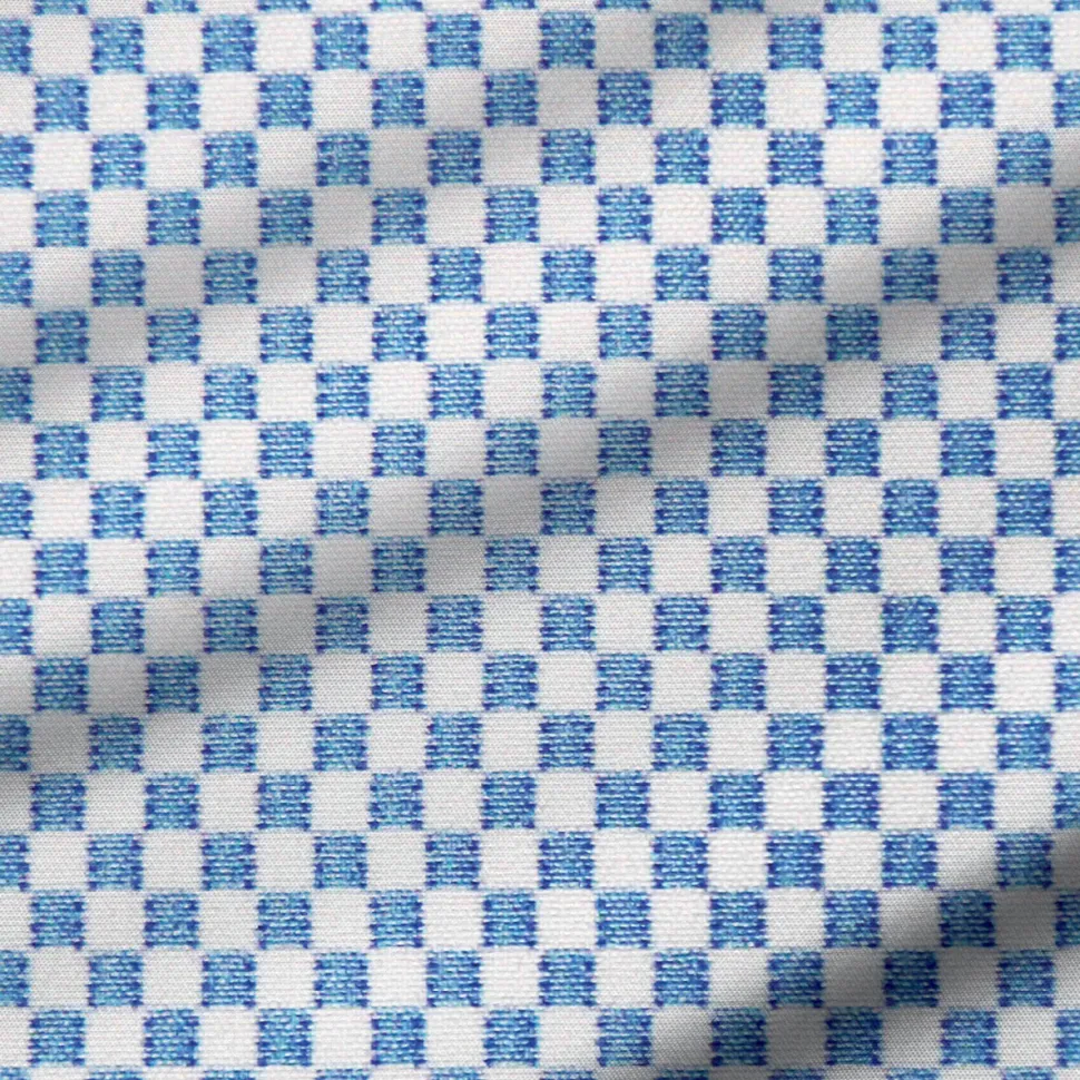 State and Liberty "The Vernor" Light Blue Square Check Print