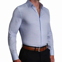 State and Liberty "The Weston" Light Blue, Pink & Black Plaid