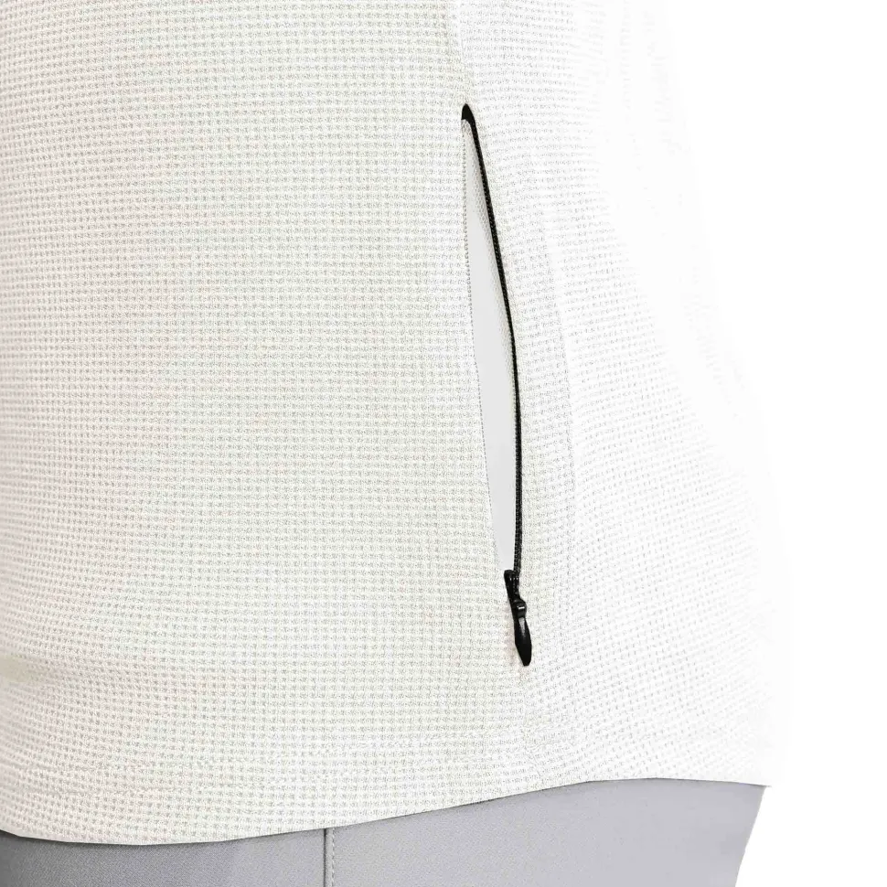 State and Liberty Waffle Knit Quarter Zip - Solid Cream