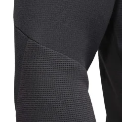 State and Liberty Waffle Knit Quarter Zip - Solid Black